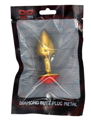 Metalni analni plug sa ukrasom u obliku ruže AT 1229-4